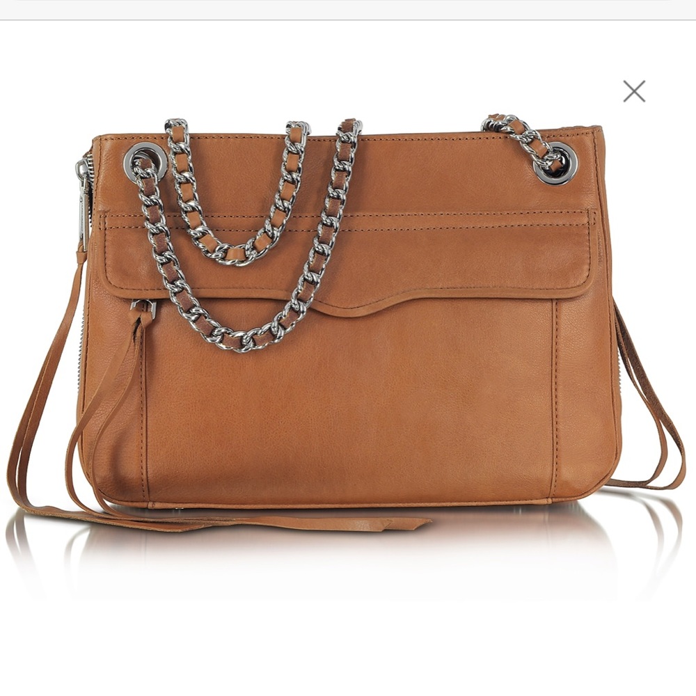 Rebecca Minkoff 'Swing' Genuine Brown Leather Shoulder Bag